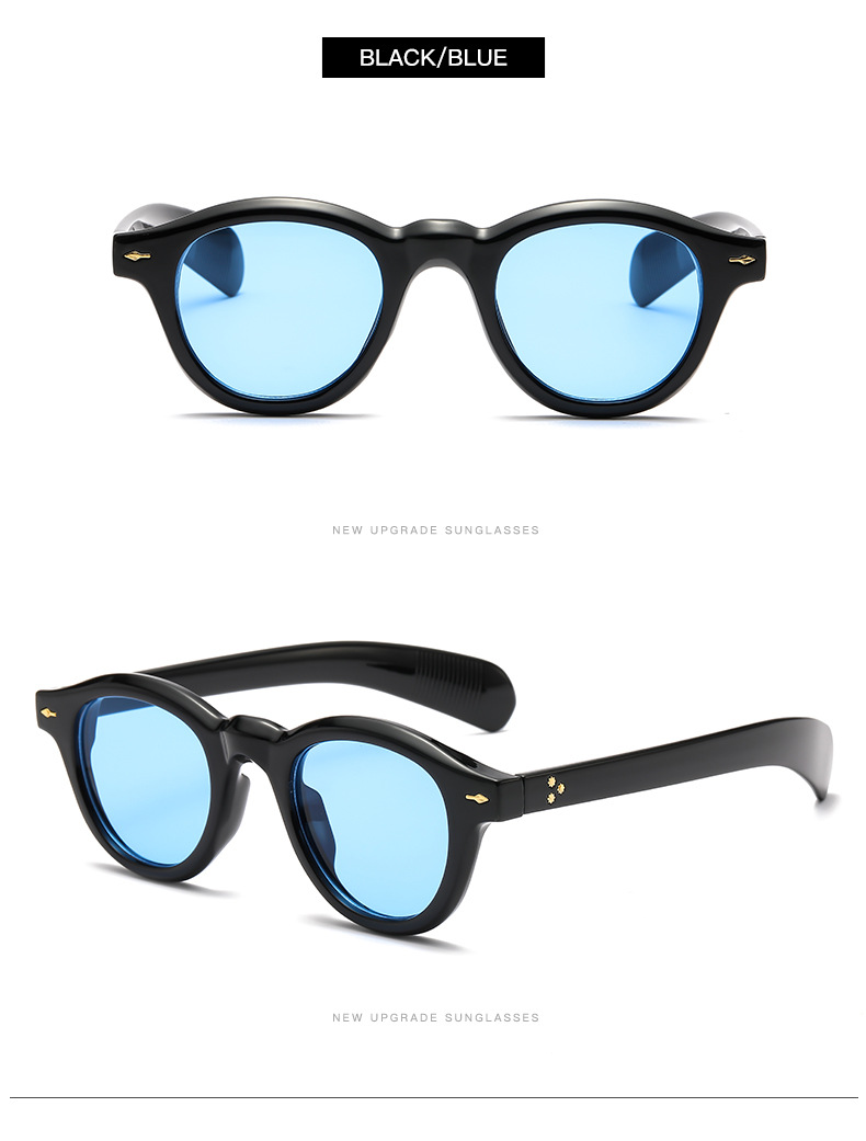 Simple Style Commute Color Block Pc Oval Frame Full Frame Women's Sunglasses display picture 1