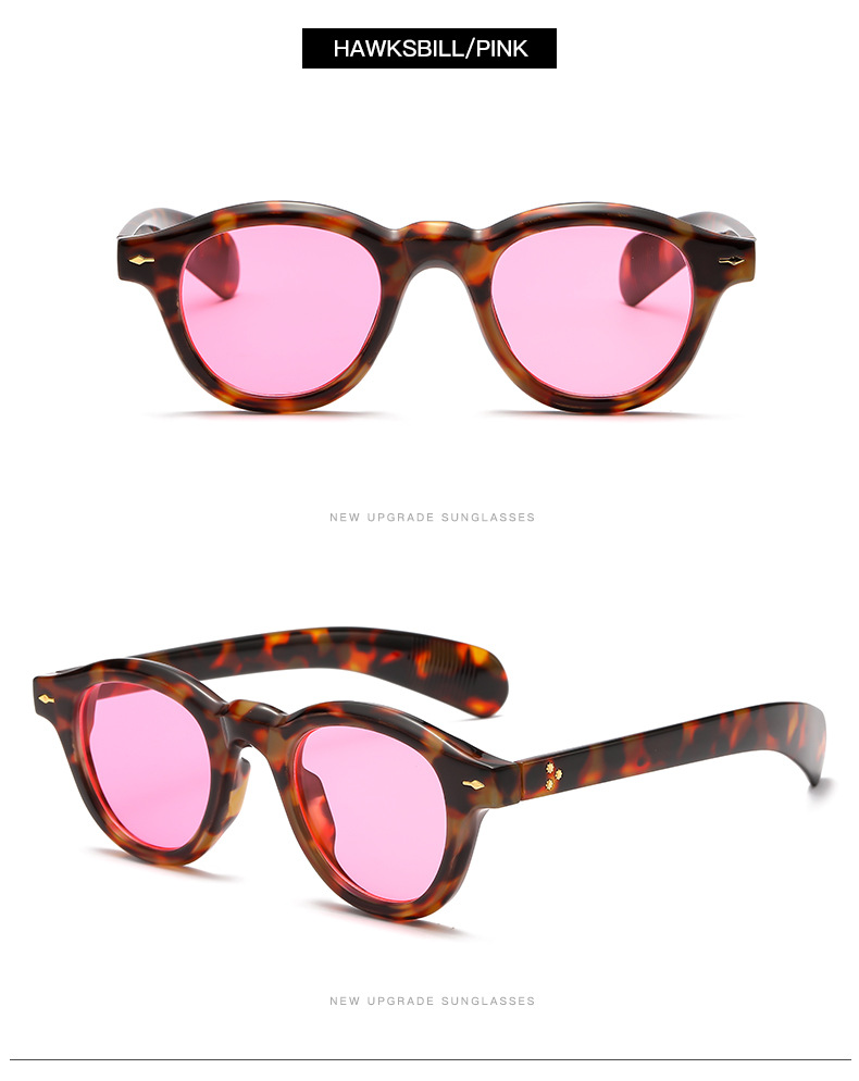 Simple Style Commute Color Block Pc Oval Frame Full Frame Women's Sunglasses display picture 2