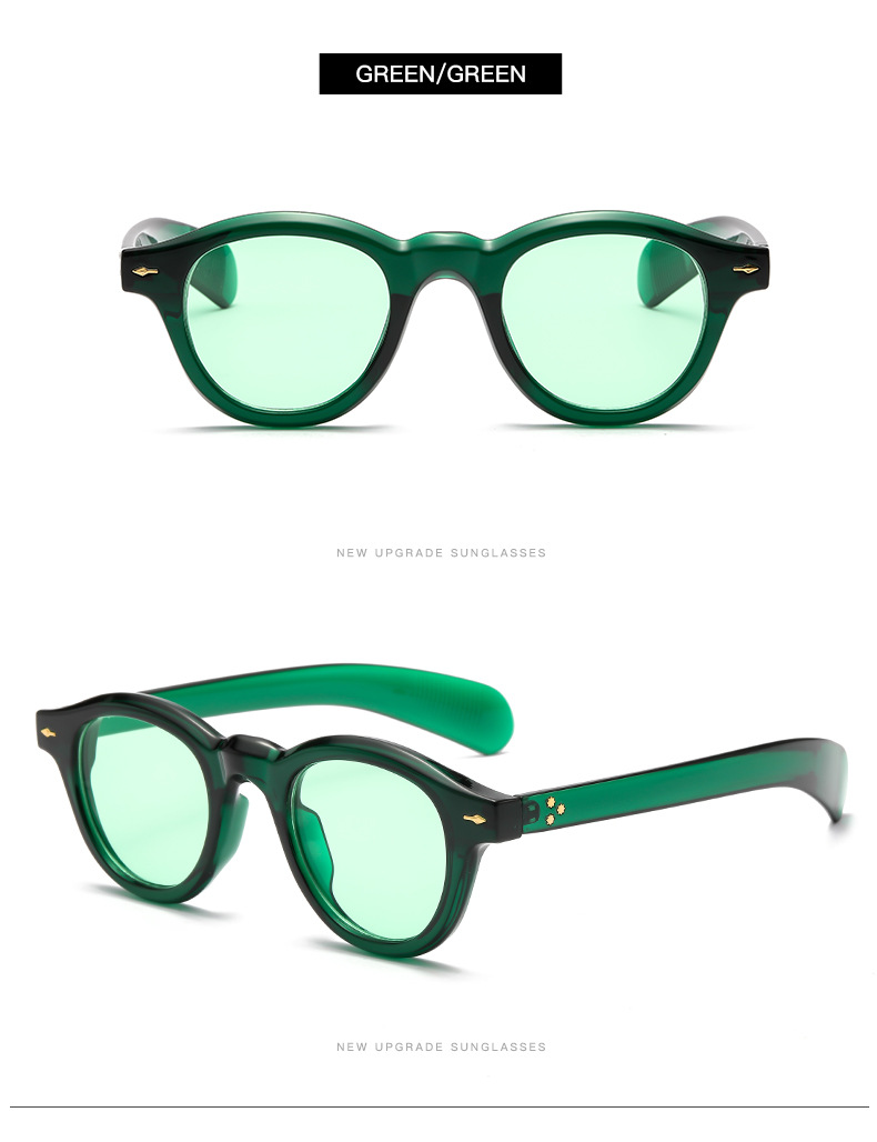 Simple Style Commute Color Block Pc Oval Frame Full Frame Women's Sunglasses display picture 5