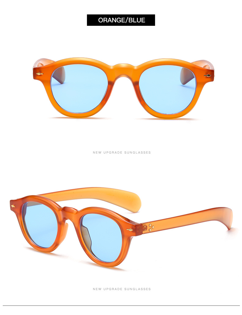 Simple Style Commute Color Block Pc Oval Frame Full Frame Women's Sunglasses display picture 6