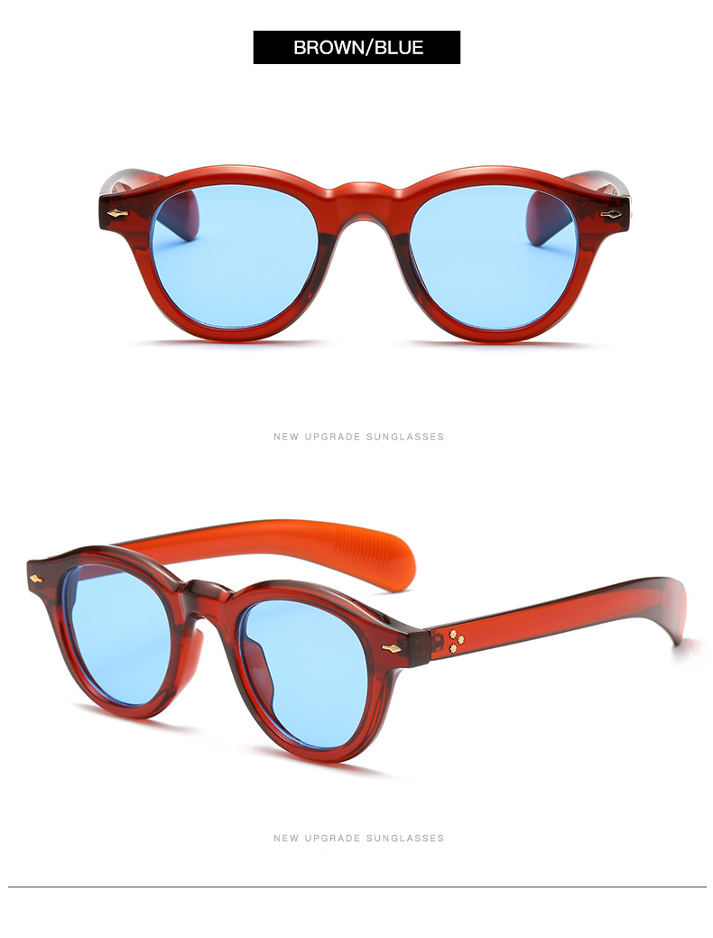 Simple Style Commute Color Block Pc Oval Frame Full Frame Women's Sunglasses display picture 7