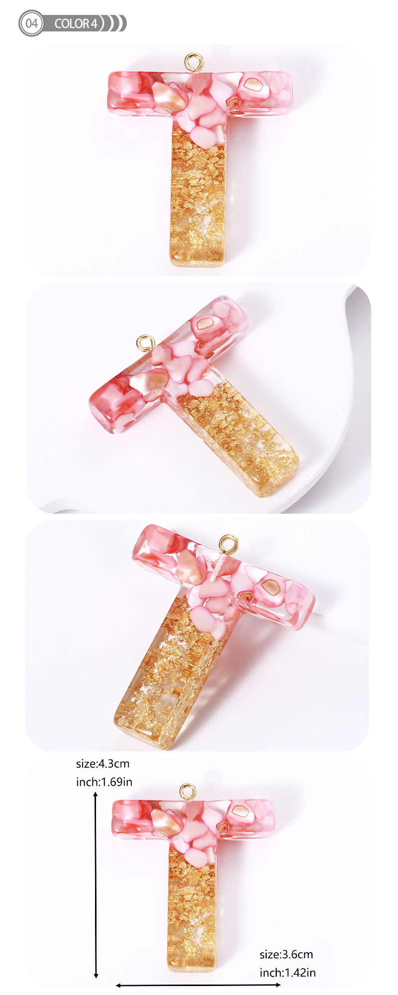 1 Piece Romantic Simple Style Letter Resin Valentine's Day Jewelry Accessories display picture 5
