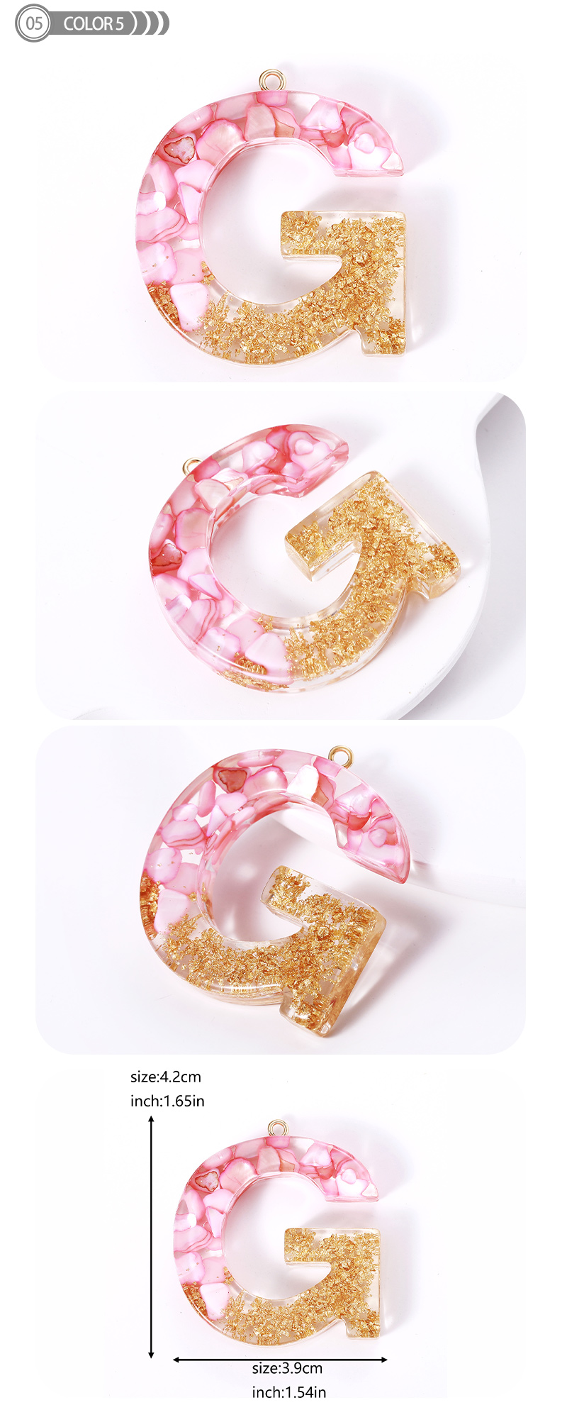 1 Piece Romantic Simple Style Letter Resin Valentine's Day Jewelry Accessories display picture 6