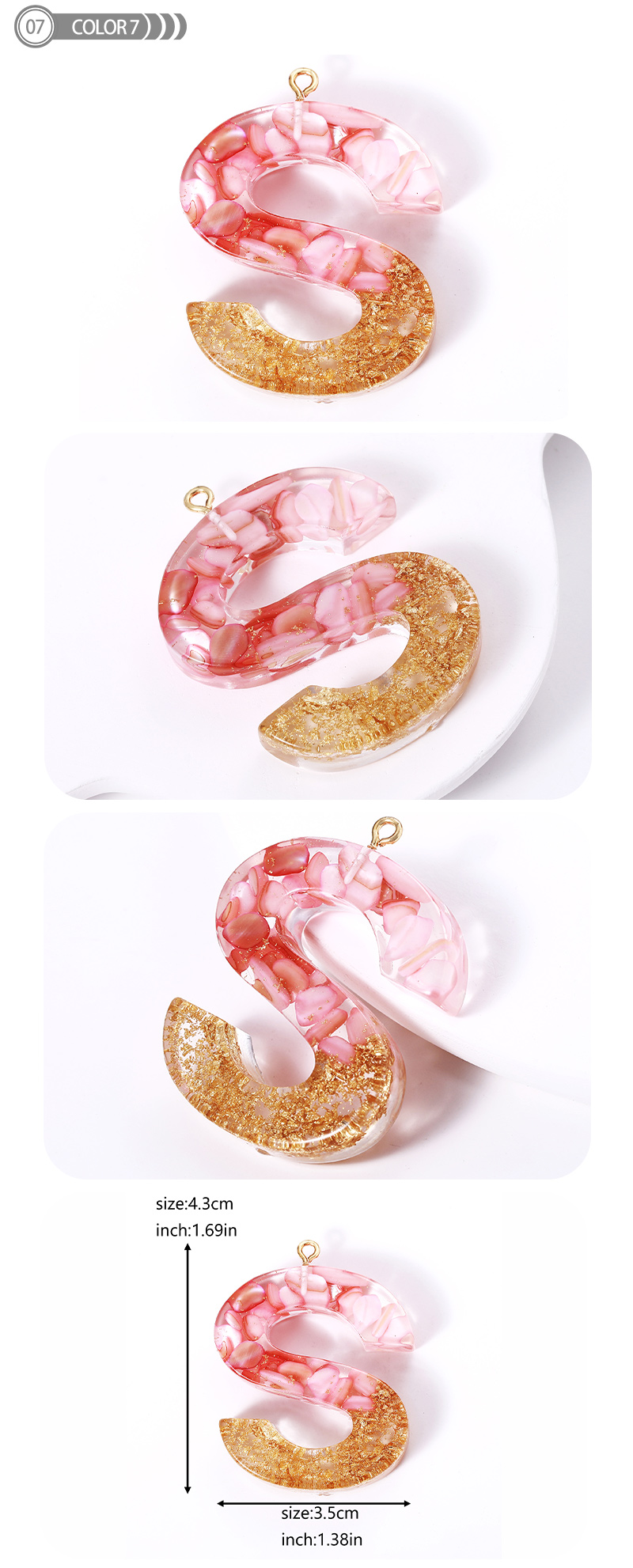 1 Piece Romantic Simple Style Letter Resin Valentine's Day Jewelry Accessories display picture 8