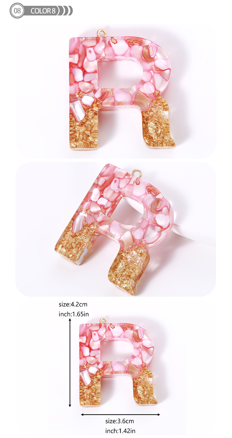 1 Piece Romantic Simple Style Letter Resin Valentine's Day Jewelry Accessories display picture 9