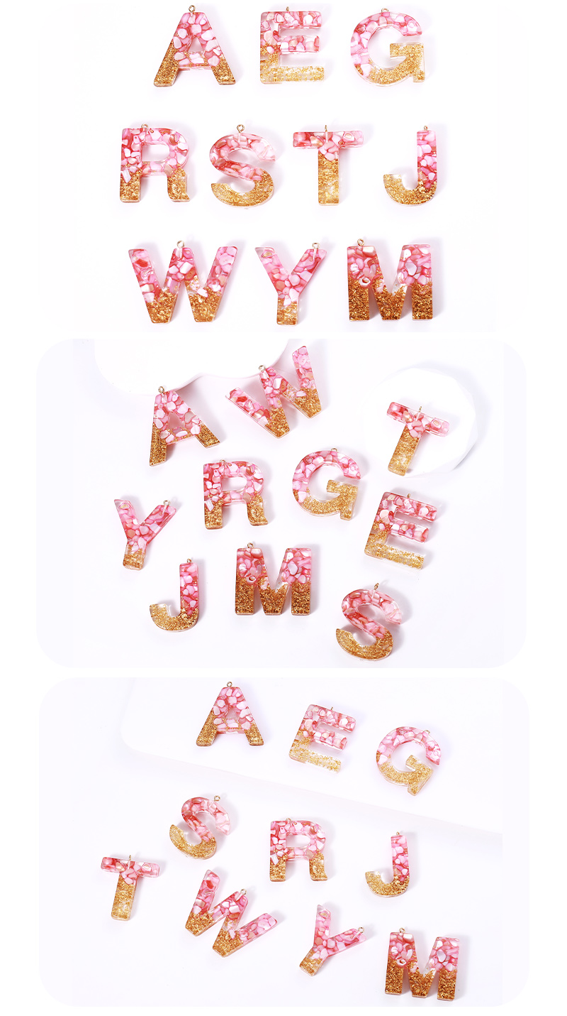 1 Piece Romantic Simple Style Letter Resin Valentine's Day Jewelry Accessories display picture 12