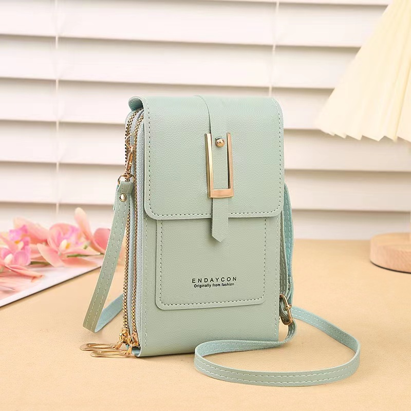 Women's Pu Leather Solid Color Classic Style Square Zipper Phone Wallets display picture 2
