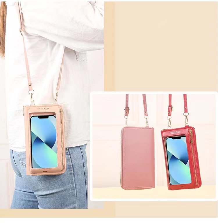 Women's Pu Leather Solid Color Simple Style Square Zipper Shoulder Bag display picture 5