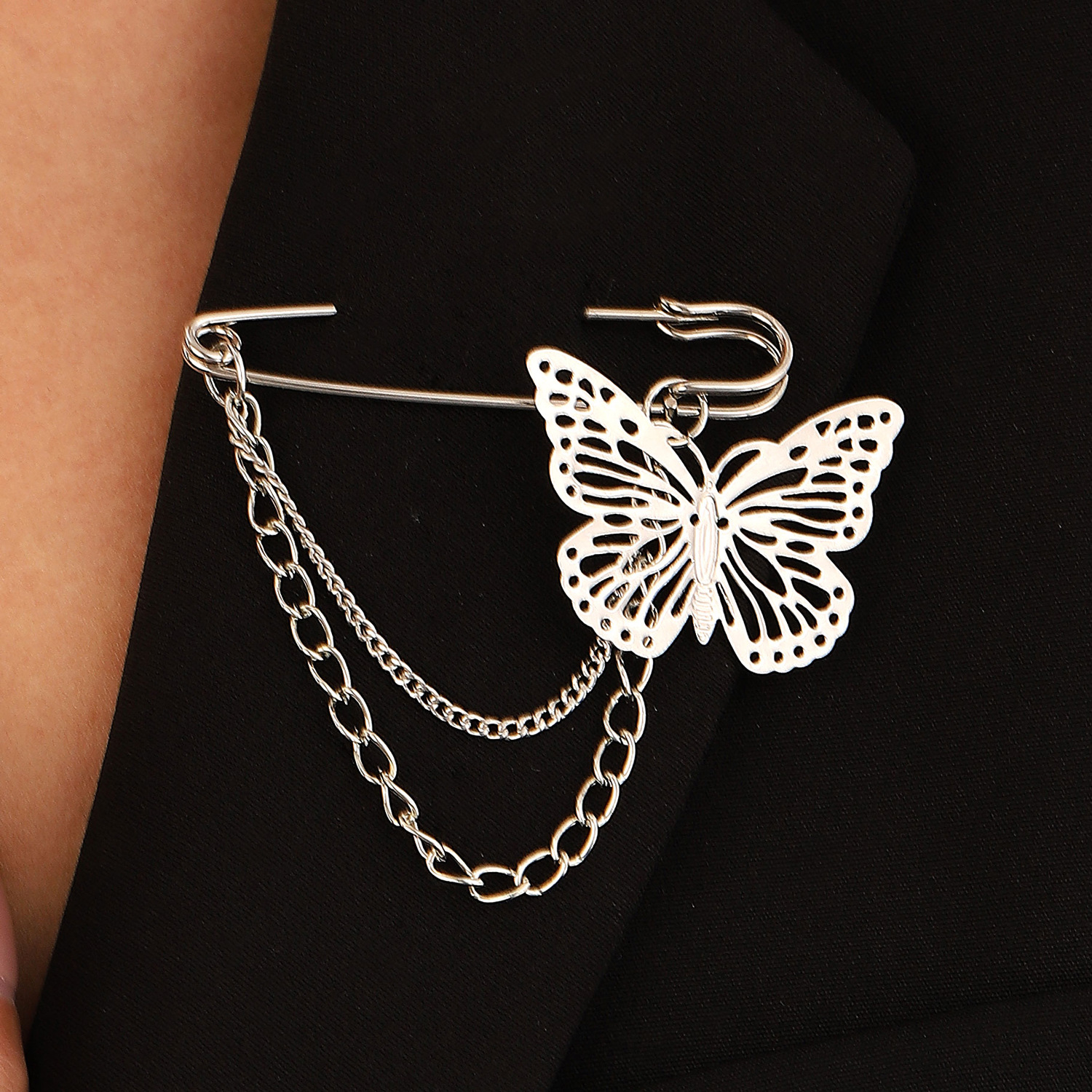 Cute Devil's Eye Heart Shape Butterfly Alloy Plating Unisex Brooches display picture 2