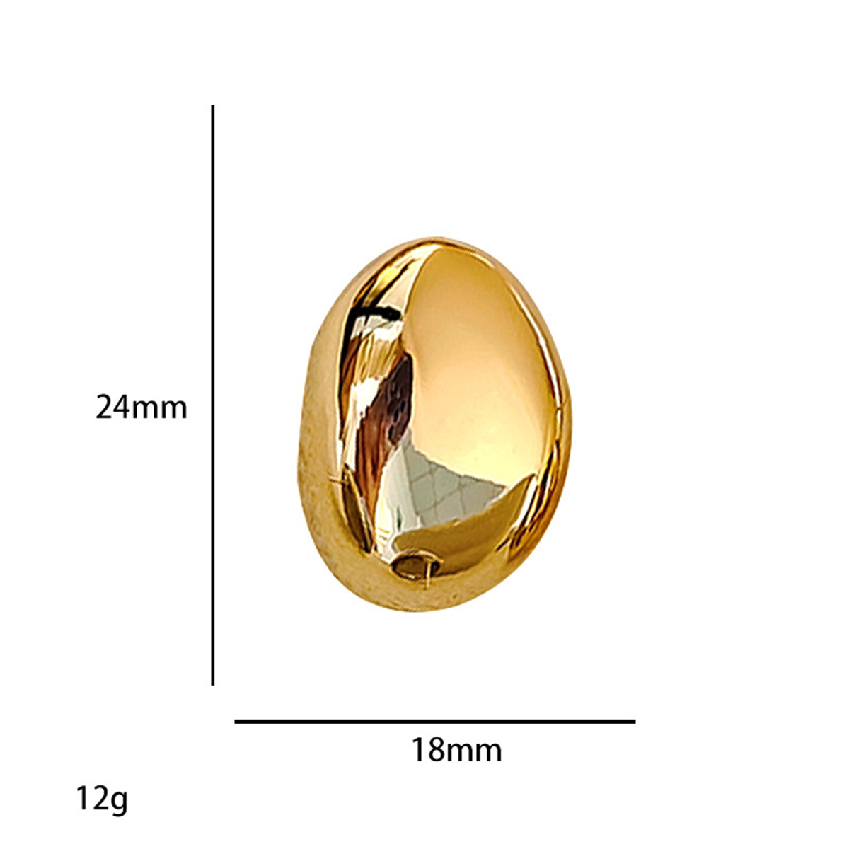 1 Pair Basic Classic Style Geometric Plating Alloy 14k Gold Plated Silver Plated Ear Studs display picture 6