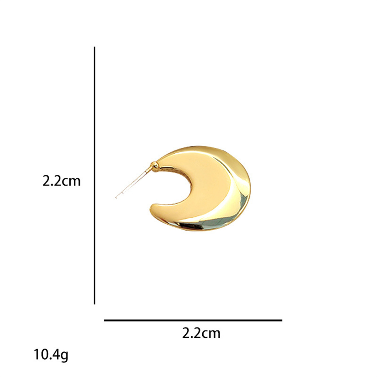 1 Pair Basic Classic Style Solid Color Plating Alloy 14k Gold Plated Silver Plated Ear Studs display picture 6
