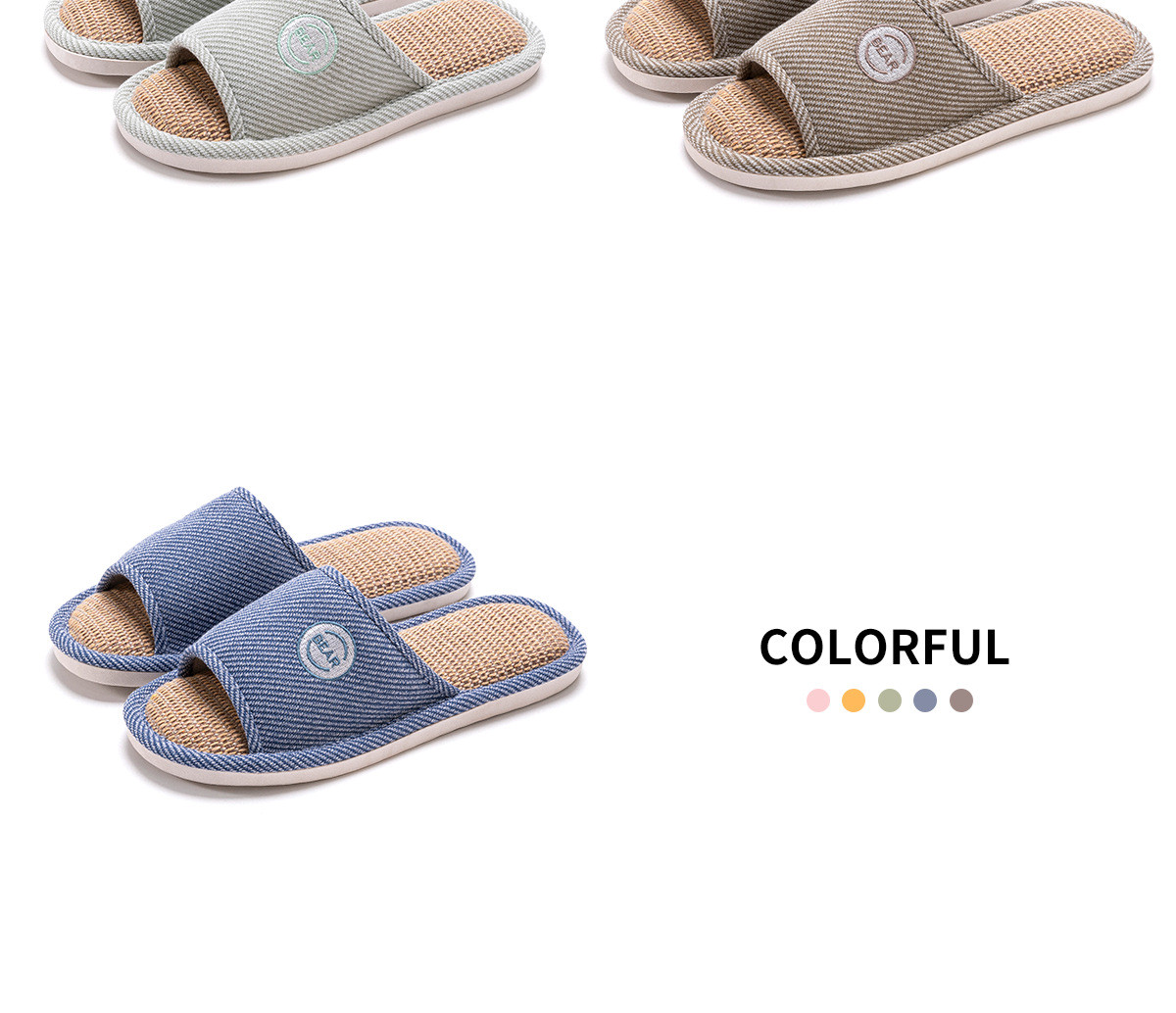 Unisex Casual Solid Color Open Toe Home Slippers display picture 9