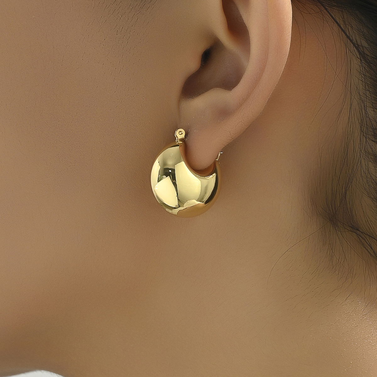 1 Paar Retro Einfacher Stil Einfarbig Ferrolegierung Ohrringe display picture 14