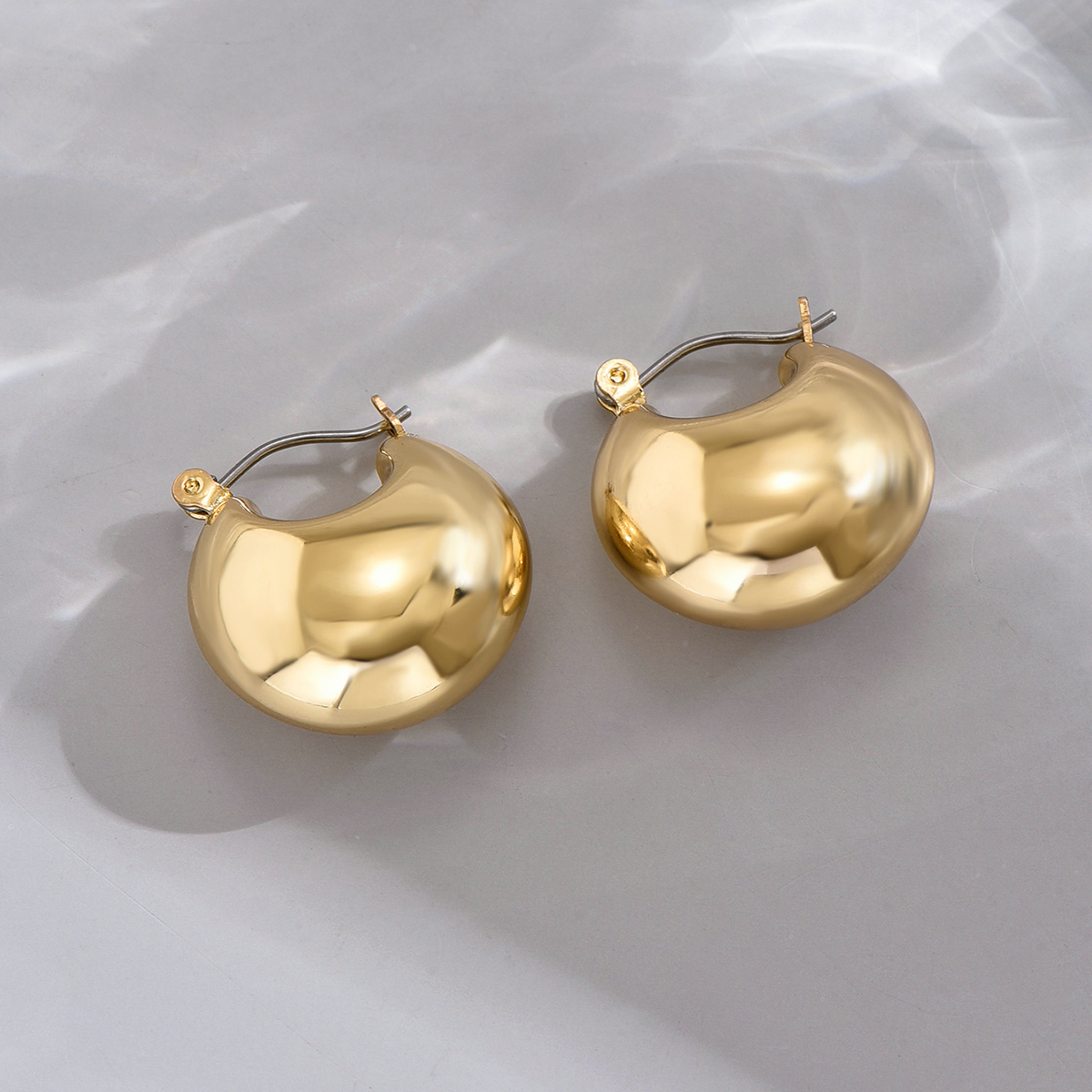 1 Paar Retro Einfacher Stil Einfarbig Ferrolegierung Ohrringe display picture 13