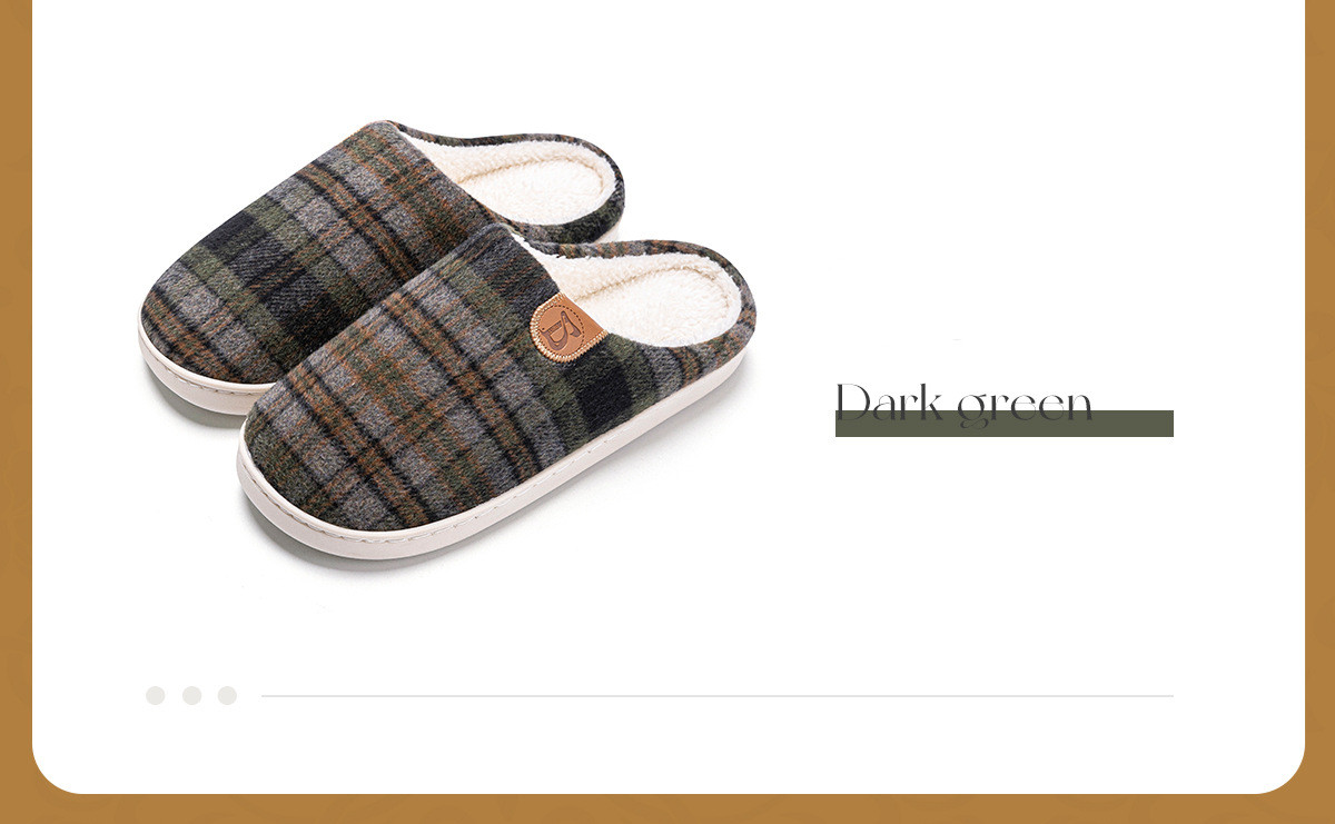 Unisex Casual Plaid Round Toe Cotton Shoes display picture 7