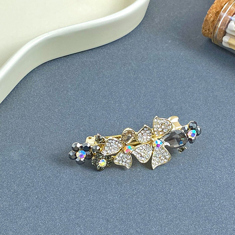 Women's Elegant Lady Flower Alloy Plating Inlay Zircon Hair Clip display picture 1