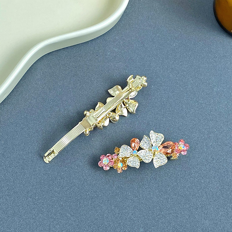 Women's Elegant Lady Flower Alloy Plating Inlay Zircon Hair Clip display picture 2