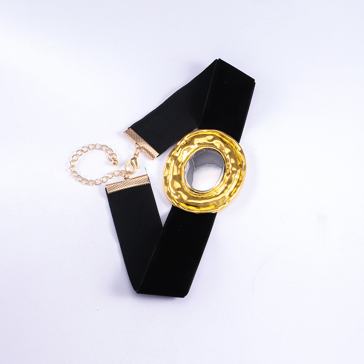 Vintage Style Simple Style Oval Alloy Cloth Plating Gold Plated Silver Plated Women's Choker display picture 3