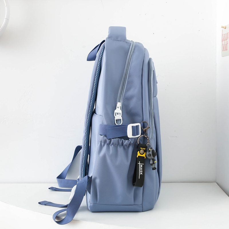 One Size Solid Color School School Backpack display picture 4
