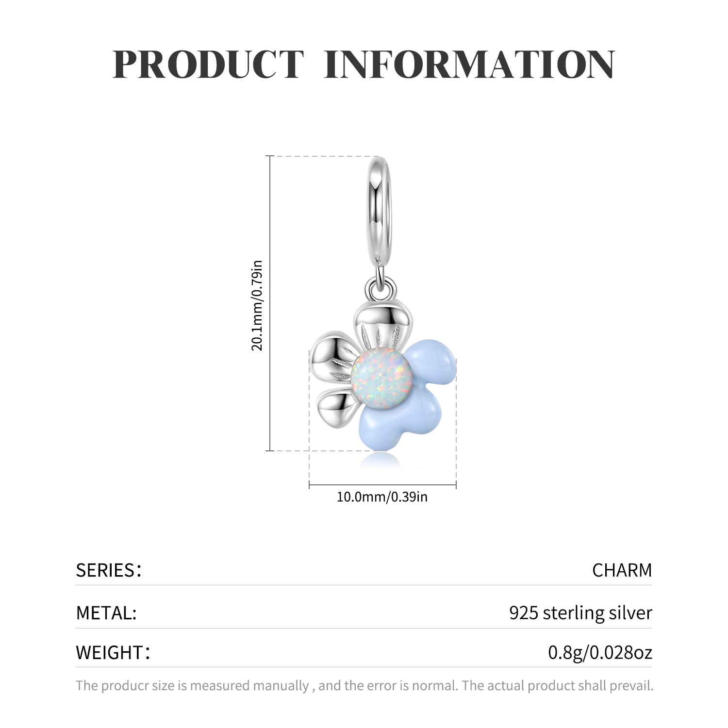 Simple Style Flower Sterling Silver Inlay Zircon Jewelry Accessories display picture 2