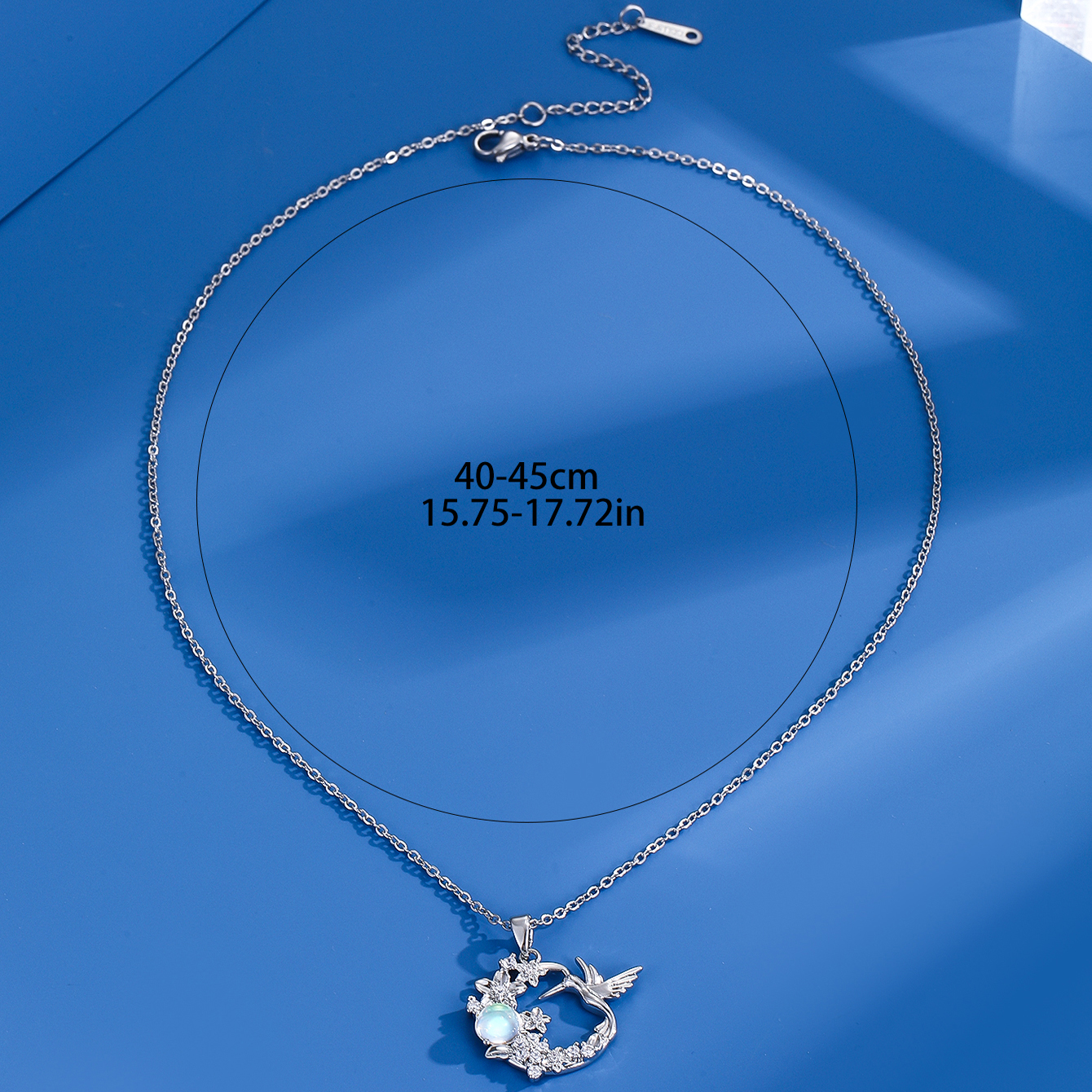 Retro Bird Stainless Steel Copper Inlay Zircon Pendant Necklace display picture 1