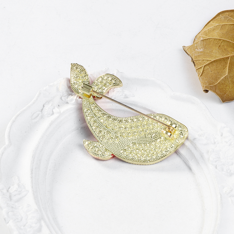 Vintage Style Animal Flower Whale Alloy Unisex Brooches display picture 7