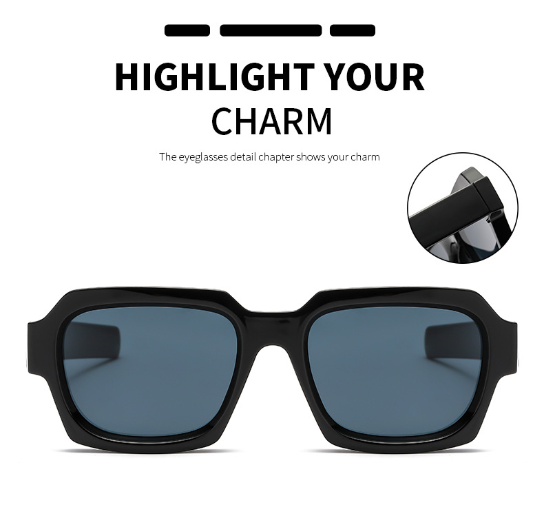 Vintage Style Streetwear Geometric Pc Square Full Frame Women's Sunglasses display picture 2