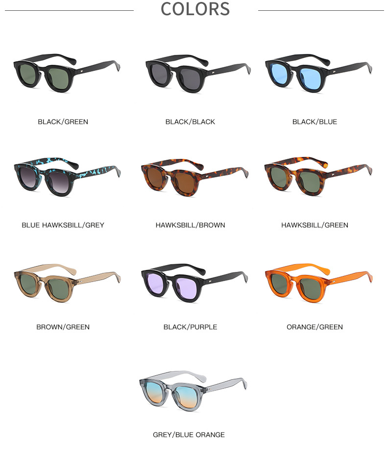 Streetwear Geometric Pc Oval Frame Full Frame Women's Sunglasses display picture 4