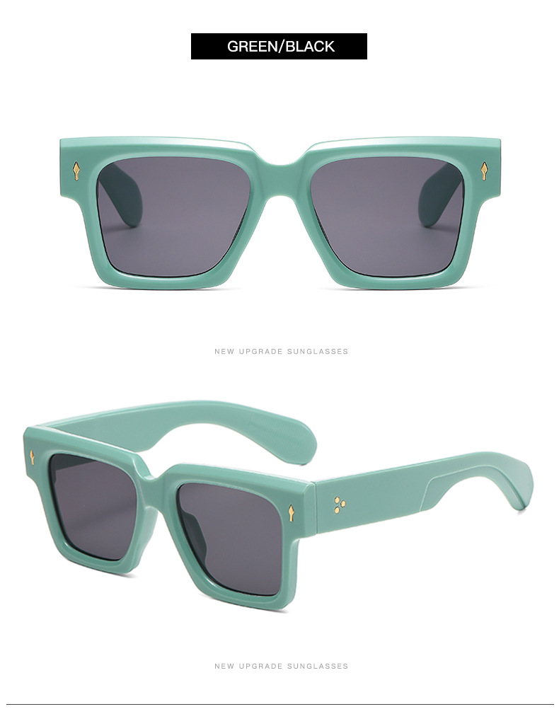Retro Streetwear Geometric Pc Square Full Frame Women's Sunglasses display picture 13