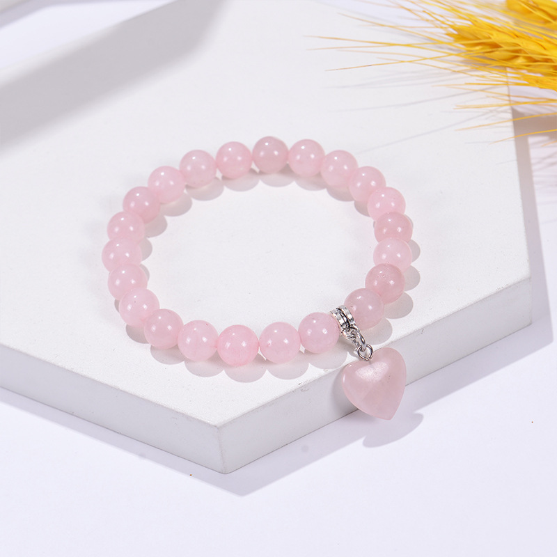 Casual Classic Style Heart Shape Natural Stone Wholesale Bracelets display picture 4