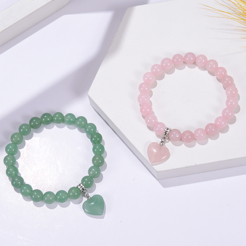 Casual Classic Style Heart Shape Natural Stone Wholesale Bracelets display picture 5