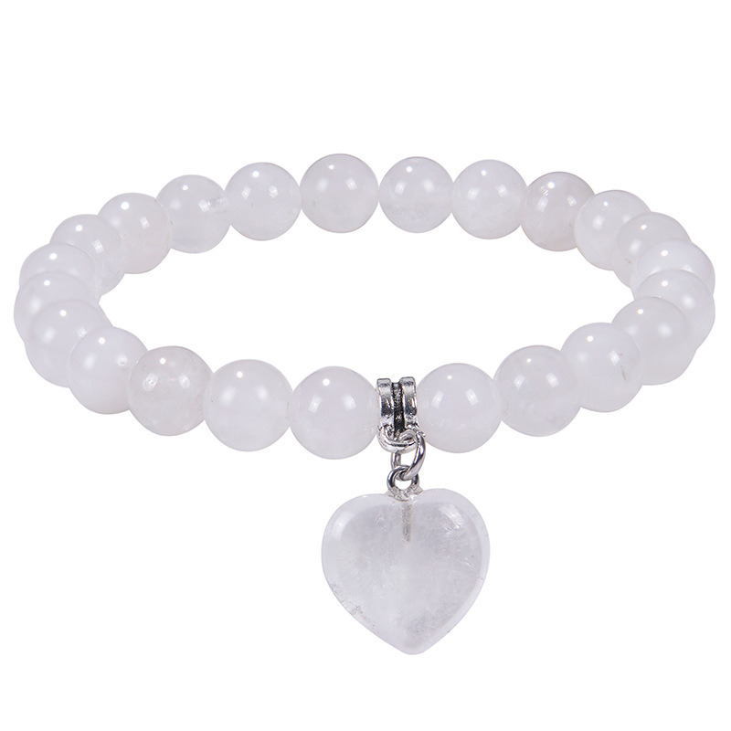 Casual Classic Style Heart Shape Natural Stone Wholesale Bracelets display picture 7