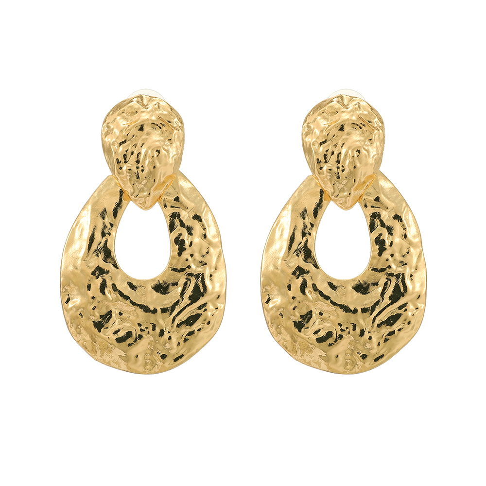 1 Pair Retro Oval Plating Zinc Alloy Drop Earrings display picture 2