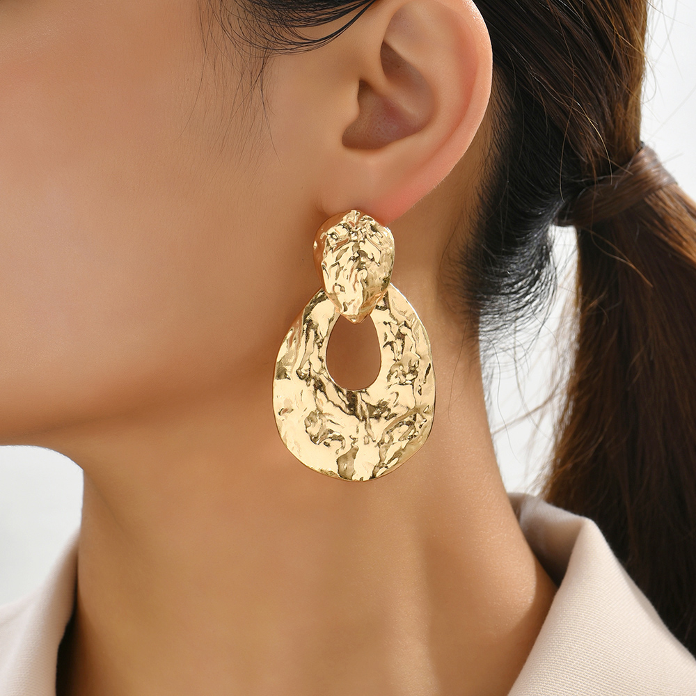 1 Pair Retro Oval Plating Zinc Alloy Drop Earrings display picture 4