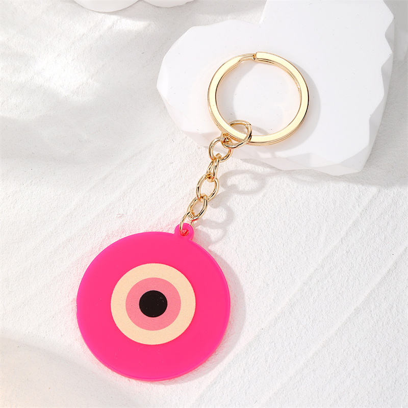 Cute Simple Style Devil's Eye Alloy Keychain display picture 2