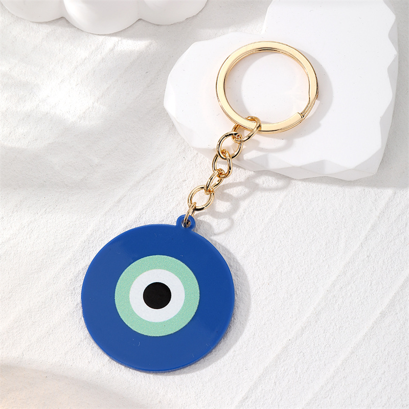 Cute Simple Style Devil's Eye Alloy Keychain display picture 3