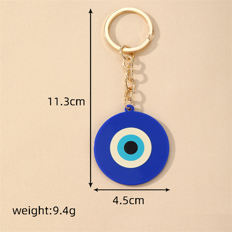 Cute Simple Style Devil's Eye Alloy Keychain display picture 6