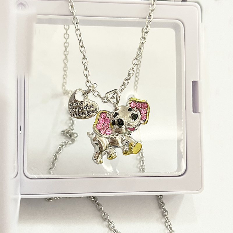 Cute Elephant Alloy Inlay Zircon Women's Pendant Necklace display picture 2