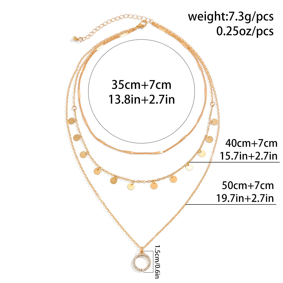 Simple Style Classic Style Irregular Round Tassel Alloy Copper Tassel Plating Inlay Rhinestones Women's Pendant Necklace display picture 1