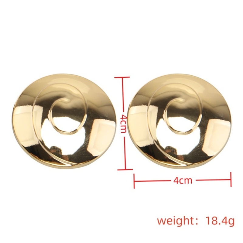 1 Pair Ig Style Retro French Style Round Plating Alloy Gold Plated Silver Plated Ear Studs display picture 15