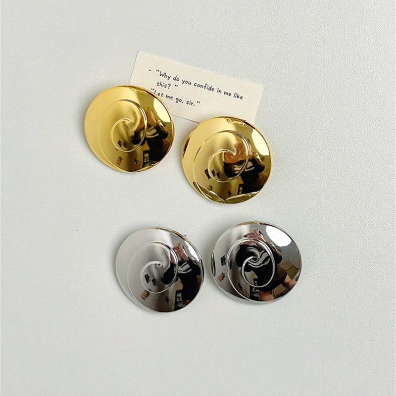 1 Pair Ig Style Retro French Style Round Plating Alloy Gold Plated Silver Plated Ear Studs display picture 8
