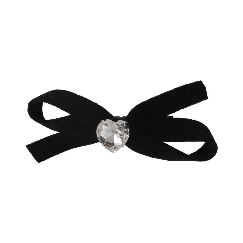 Women's Simple Style Commute Bow Knot Cloth Inlay Pearl Hair Clip display picture 9