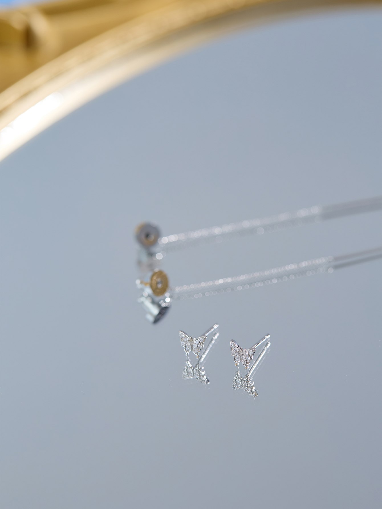 1 Pair Elegant Sweet Butterfly Plating Inlay Copper Zircon Drop Earrings display picture 1