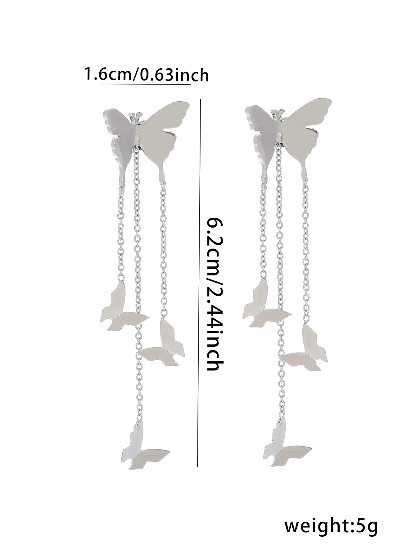 1 Pair Elegant Sweet Butterfly Plating Inlay Copper Zircon Drop Earrings display picture 9