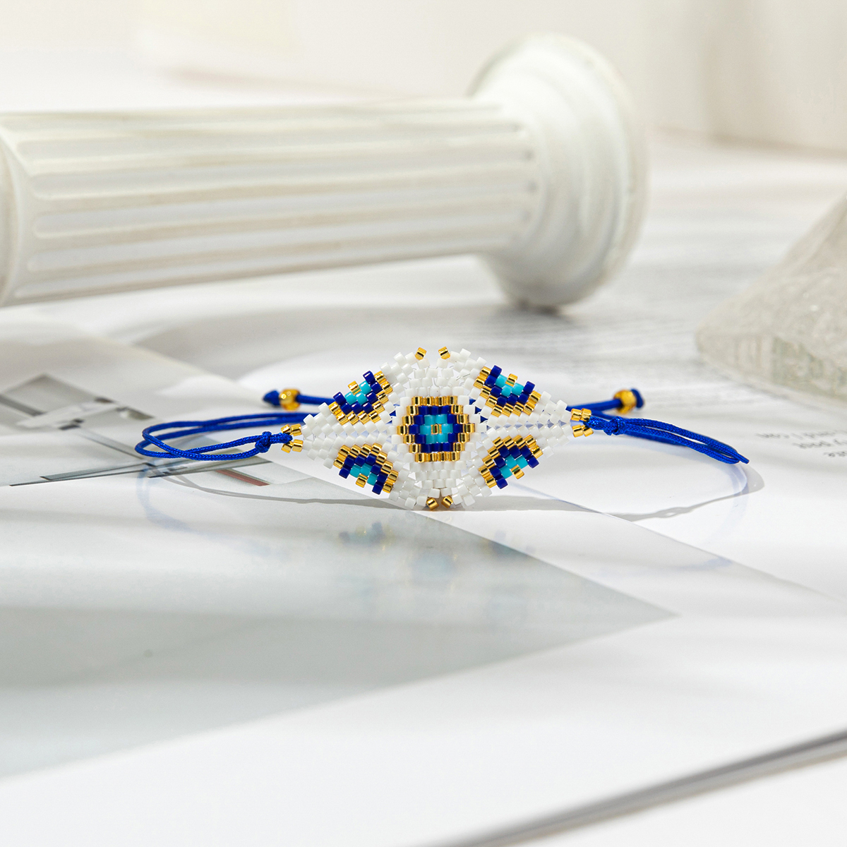Cute Luxurious Heart Shape Glass Rope Handmade Women's Drawstring Bracelets display picture 1