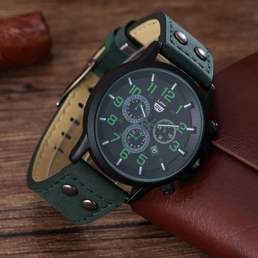 Casual Solid Color Buckle Quartz Men's Watches display picture 12