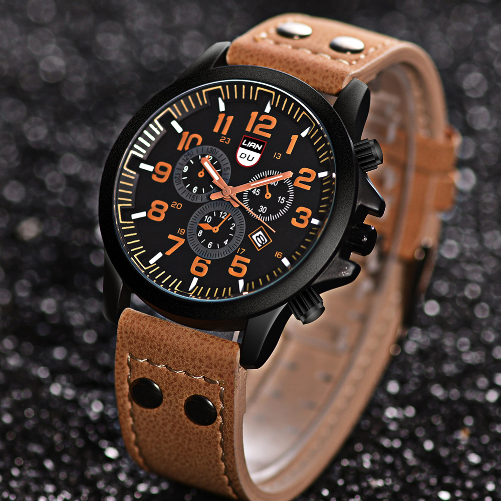 Casual Solid Color Buckle Quartz Men's Watches display picture 14