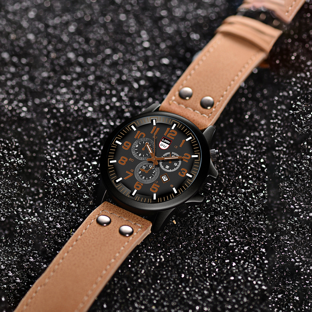 Casual Solid Color Buckle Quartz Men's Watches display picture 16