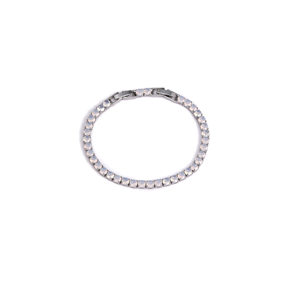 Copper 18K Gold Plated White Gold Plated Elegant Vacation Simple Style Geometric Polishing Inlay Zircon Bracelets display picture 5