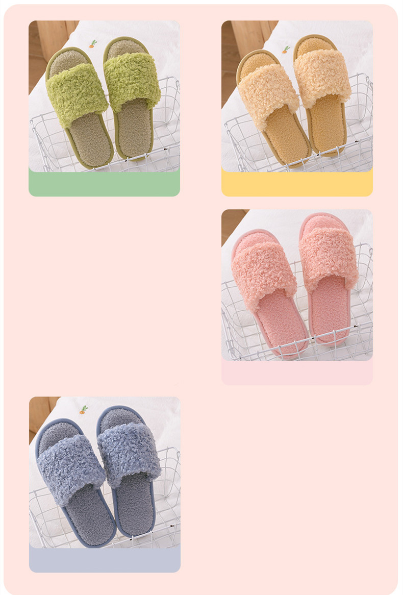 Women's Casual Solid Color Round Toe Cotton Slippers display picture 2